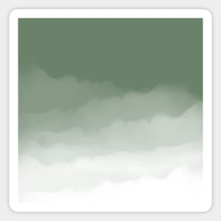 Sage Green Watercolor Ombre (sage green/white) Magnet